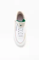 Reebok Women's White & Green Club C Double Geo Mid Sneakers