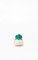 Reebok Kids White & Green Club C Revenge Shoes