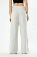 WEWOREWHAT Low Rise Wide Leg Trousers