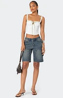 Edikted Carpenter Denim Bermuda Shorts