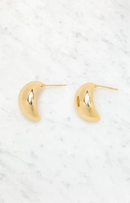 LA Hearts 14K Gold Plated Teardrop Earrings