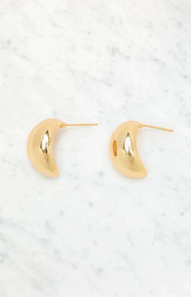 LA Hearts 14K Gold Plated Teardrop Earrings