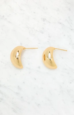 LA Hearts 14K Gold Plated Teardrop Earrings