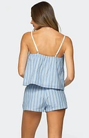 Edikted Birkley Striped Babydoll Top