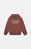 Fear of God Essentials Kids Crimson Heavy Fleece Hoodie