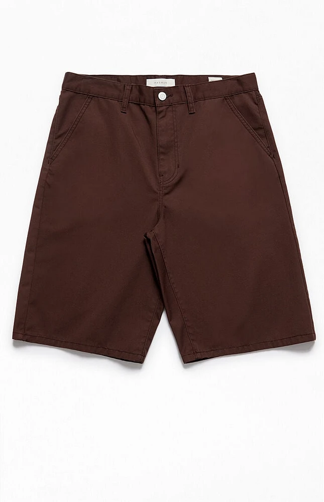 PacSun Brown Extreme Baggy Shorts