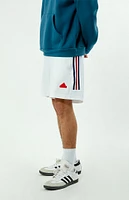 adidas White & Navy Tiro House Of Nations Pack Shorts