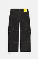 WeSC America Inc Black Cargo Baggy Jeans