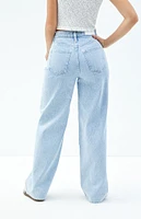 PacSun Cali Light Indigo Ripped Baggy Boyfriend Jeans