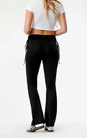PAC 1980 WHISPER Active Cinched Fold-Over Flare Yoga Pants