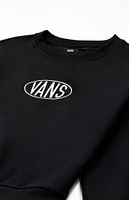 Vans Kids Name Drop Loose Crew Neck Sweatshirt