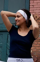 John Galt Blue Basic Fitted T-Shirt