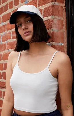 John Galt Off White Skylar Cropped Tank Top