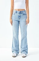 PacSun Stretch Indigo Curve High Waisted Bootcut Jeans