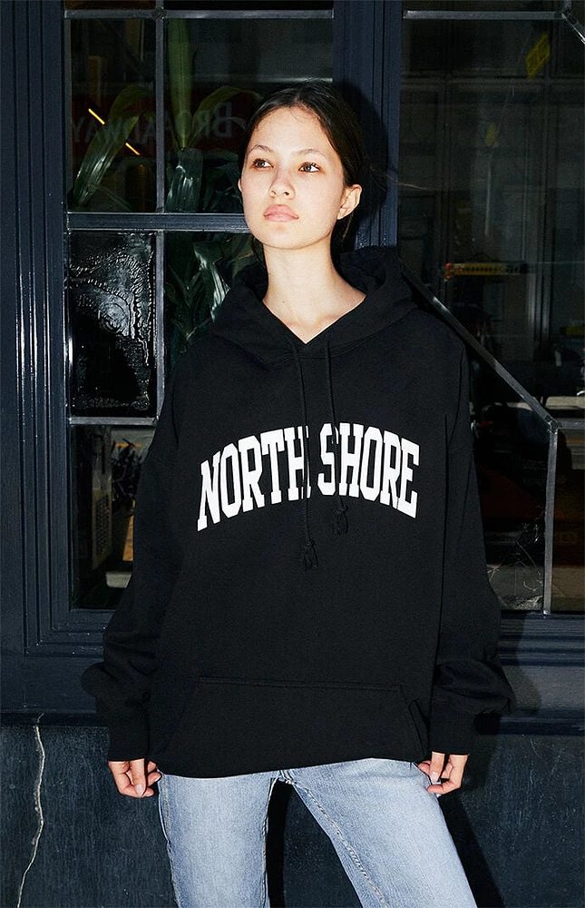 John Galt Black Christy Northshore Oversized Hoodie