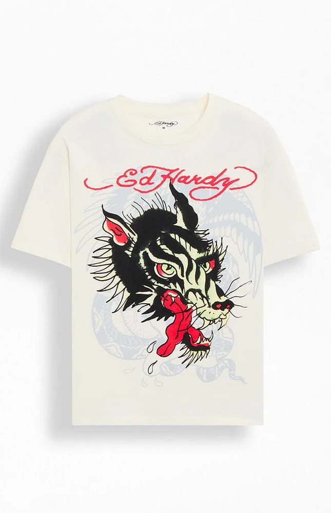 Ed Hardy Wolf Head T-Shirt