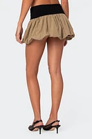 Edikted Liv Nylon Bubble Mini Skirt