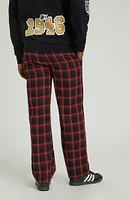 PacSun Black & Red Plaid Pajama Pants