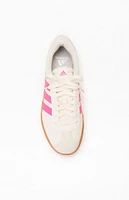 adidas Women's White & Pink VL Court 3.0 Low Sneakers