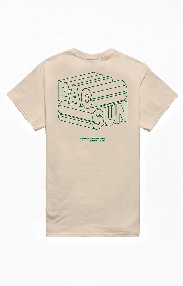 PacSun 3D Logo T-Shirt