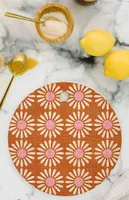 Schatzi Brown Retro Jumbo Daisy Cutting Board