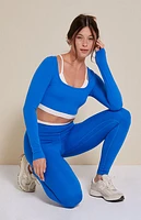 PAC 1980 Active Blue Double Layered Long Sleeve Top