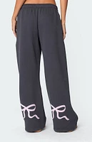 Edikted Bonney Bow Detail Sweatpants