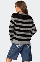 Edikted Light Knit Striped Sweater