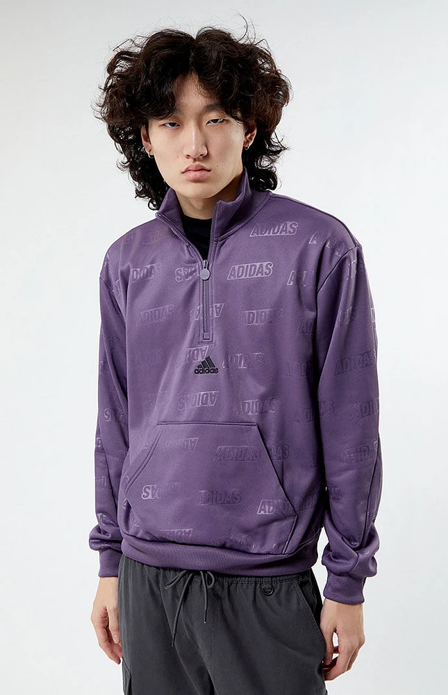 adidas Recycled Brand Love Half Zip Sweatshirt