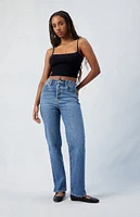 PacSun Stretch Dark Indigo Dad Jeans