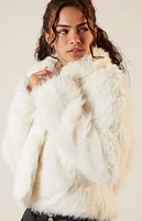 Glamorous Faux Fur Cropped Coat