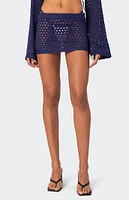 Celena Crochet Mini Skirt