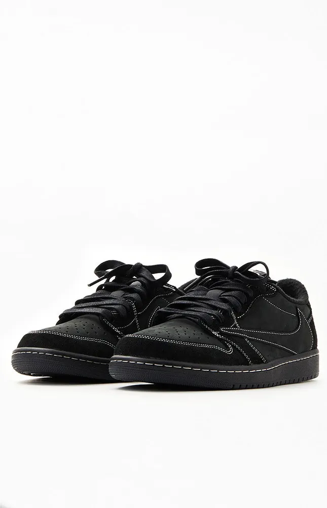 Air Jordan x Travis Scott 1 Low Black Phantom Shoes