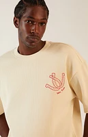 Pacsun Tan Moonlight Waffle Knit T-Shirt
