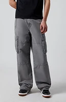 Pacsun Gray Extreme Baggy Cargo Jeans