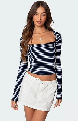 Edikted Alex Striped Top