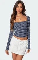 Edikted Alex Striped Top