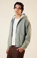Pacsun Light Indigo Hooded Denim Jacket
