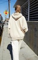 John Galt Beige Full Zip Hoodie