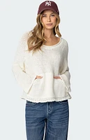 Edikted Kangaroo Pocket Oversized Knit Top