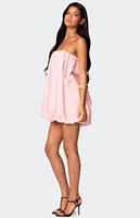 Edikted Met Strapless Bubble Mini Dress