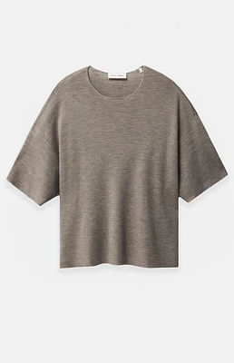 Fear of God Essentials Homestead Heather Merino Wool Short Sleeve Knit T-Shirt