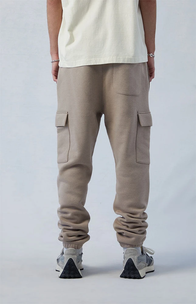 Eco Tan Slim Fleece Cargo Sweatpants