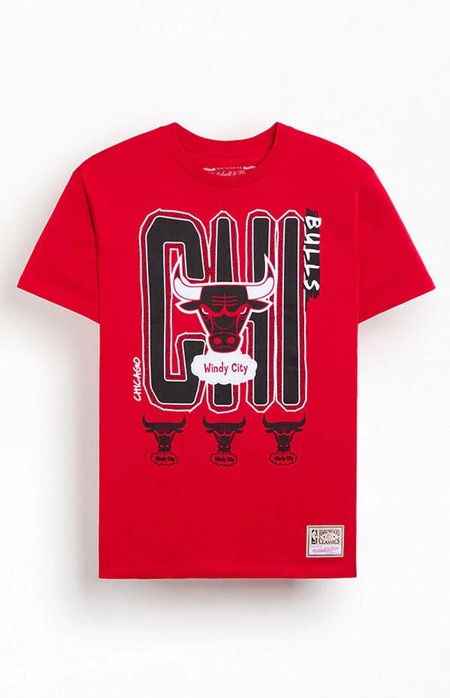Mitchell & Ness NBA Retro City Chicago Bulls T-Shirt