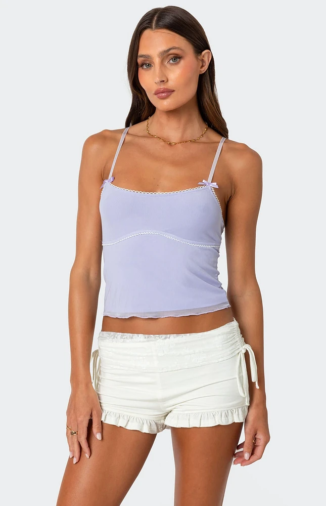 Edikted Bethany Mesh Tank Top