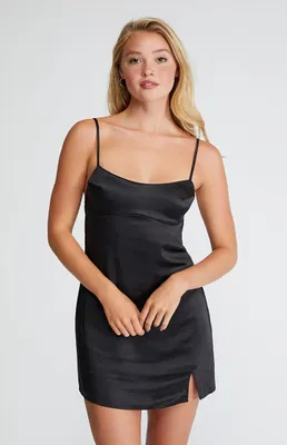Satin Bustier Mini Dress