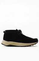 Clarks Black Suede Wallabee Eden Shoes