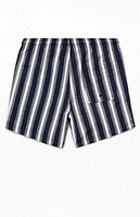 Pacsun Boardwalk Striped Seersucker 4.5'' Swim Trunks