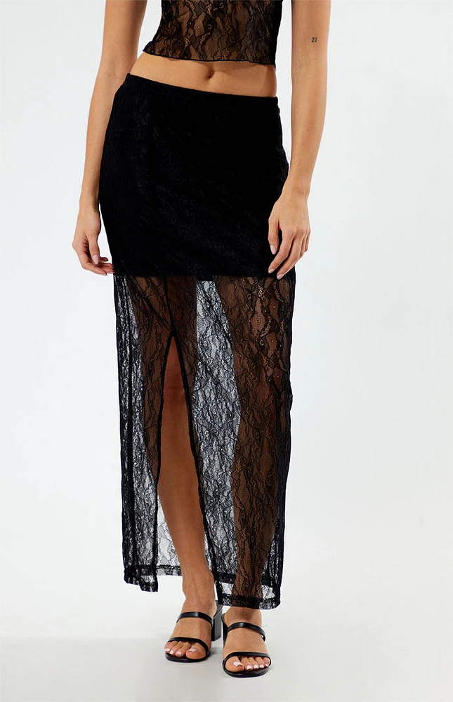 Noisy May Lace Midi Skirt