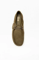Clarks Olive Wallabee Evo Low Shoes